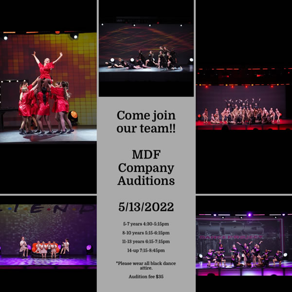 Miller’s Dance Force 2022 Competition Group Auditions