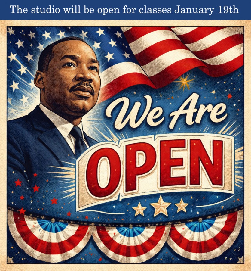 We are open for Martin Luther King Jr. Day