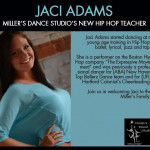 Welcome Jaci Adams - Our New Hip Hop Teacher