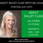 Summer Adult Ballet Class with MS Julia